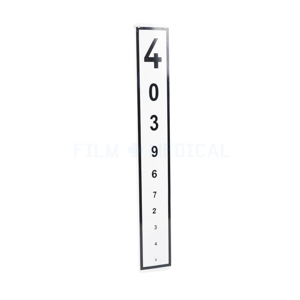 Number Eye Chart FILM MEDICAL